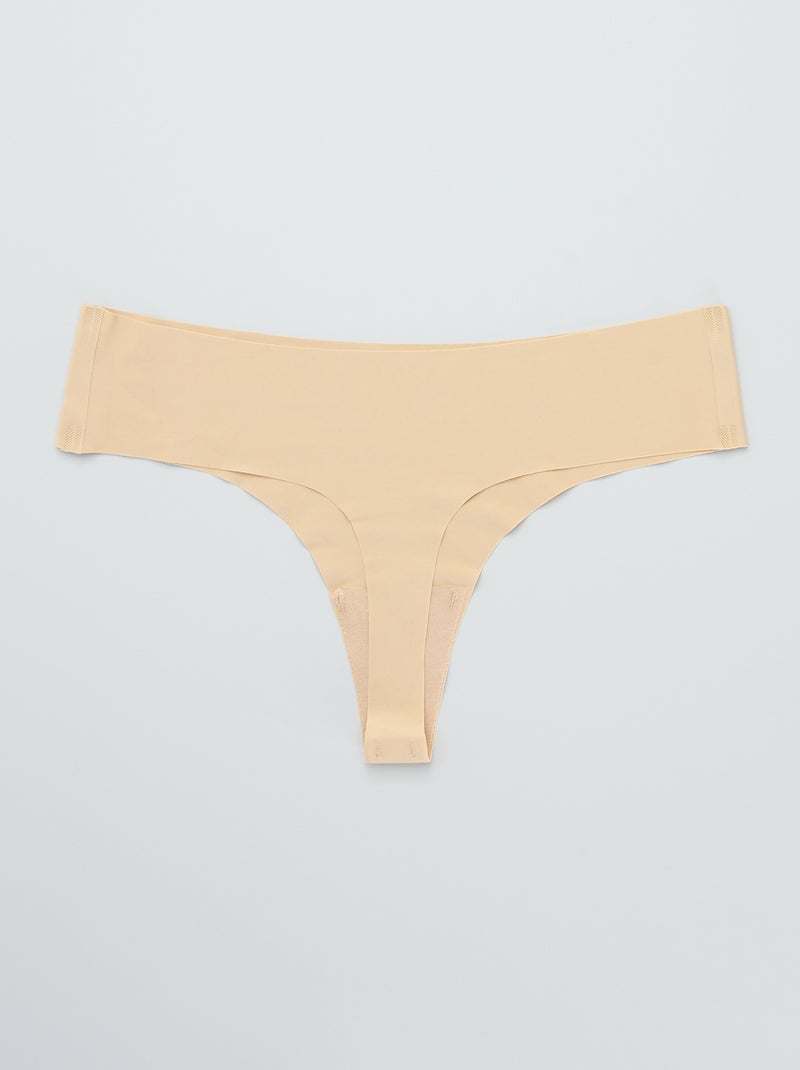Pack 2 tangas invisibles 'Bye Bra' BEIGE - Kiabi