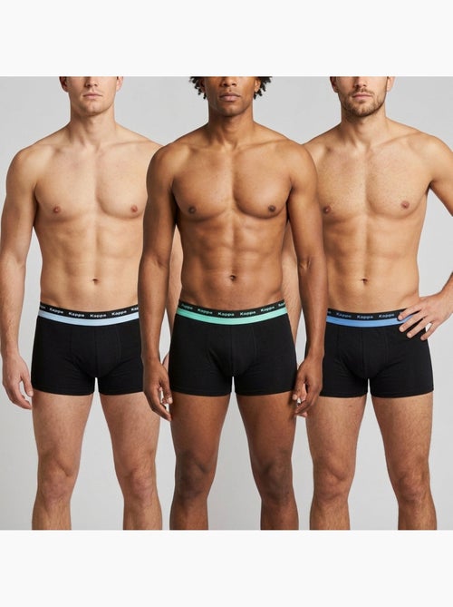 Pack 3 Boxers Hombre Algodón Cinturón Elástico KAPPA - Kiabi Pack 3 Boxers Hombre Algodón Cinturón Elástico KAPPA - Kiabi