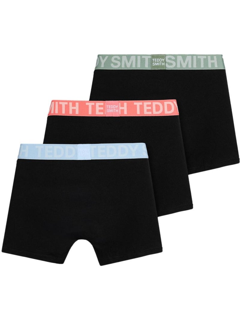 Pack 3 Bóxers Hombre Teddy Smith Negro - Kiabi