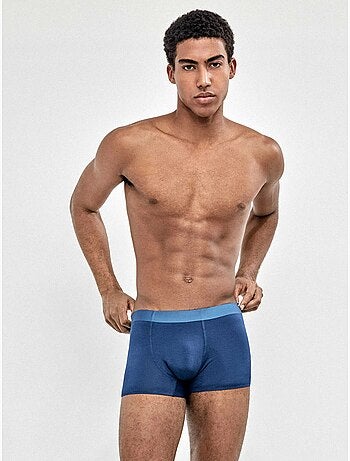 Pack 3 boxers lisos y microestampado, de modal