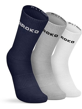 Pack 3 calcetines golf algodón orgánico golf hombre y mujer echo