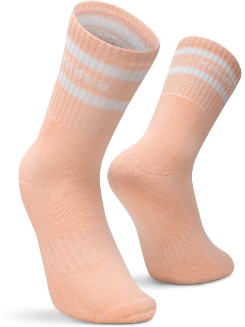 Pack 3 calcetines media caña deporte fitness hombre y mujer sidekick Rosa - Kiabi