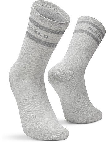 Pack 3 calcetines media caña deporte fitness hombre y mujer sidekick slate