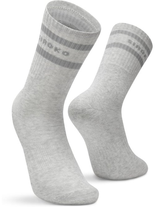 Pack 3 calcetines media caña deporte fitness hombre y mujer sidekick slate - Kiabi