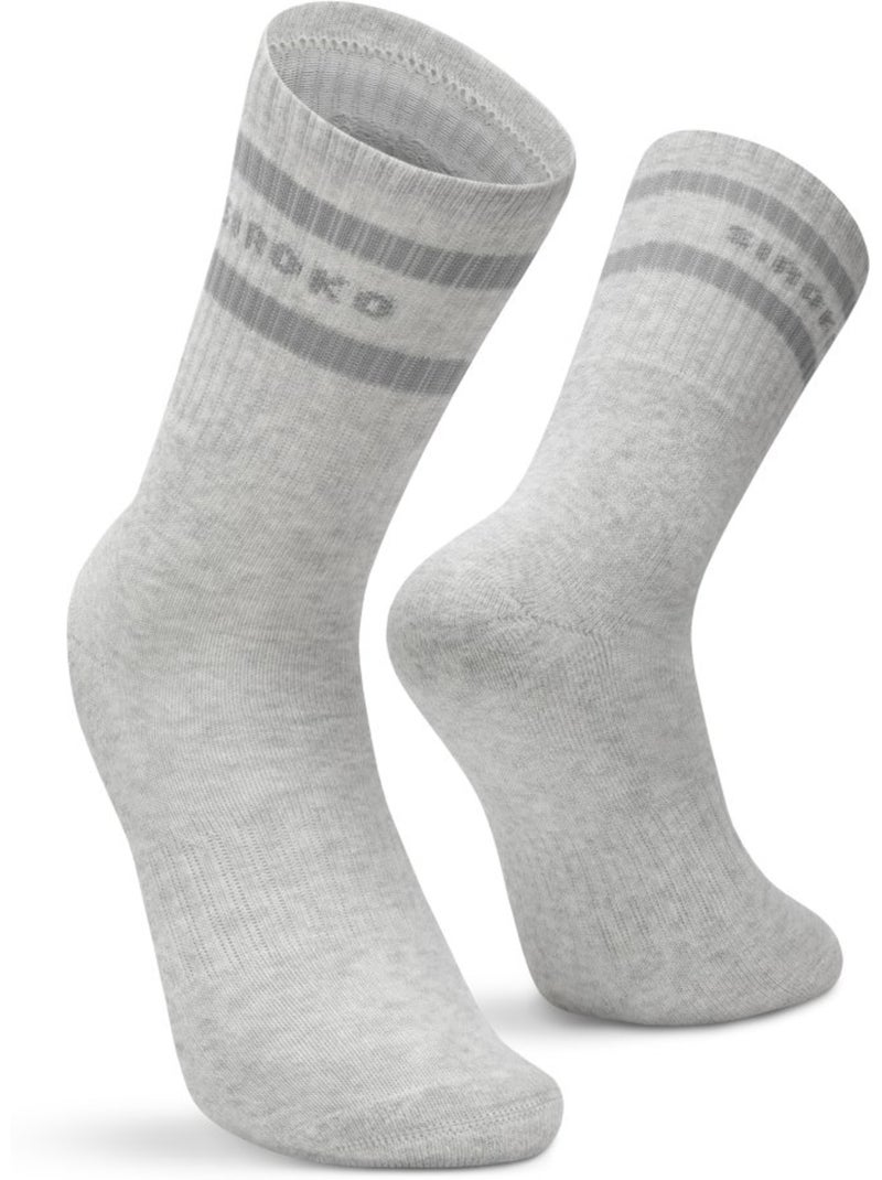 Pack 3 calcetines media caña deporte fitness hombre y mujer sidekick slate Blanco - Kiabi