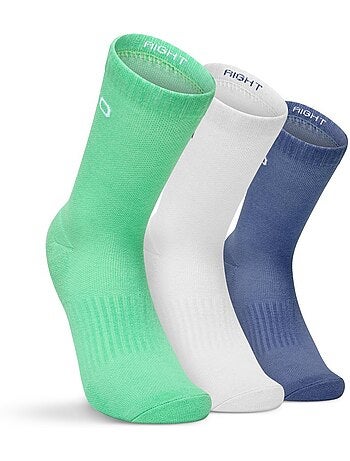 Pack 3 calcetines media caña pádel pádel hombre y mujer vira celestial