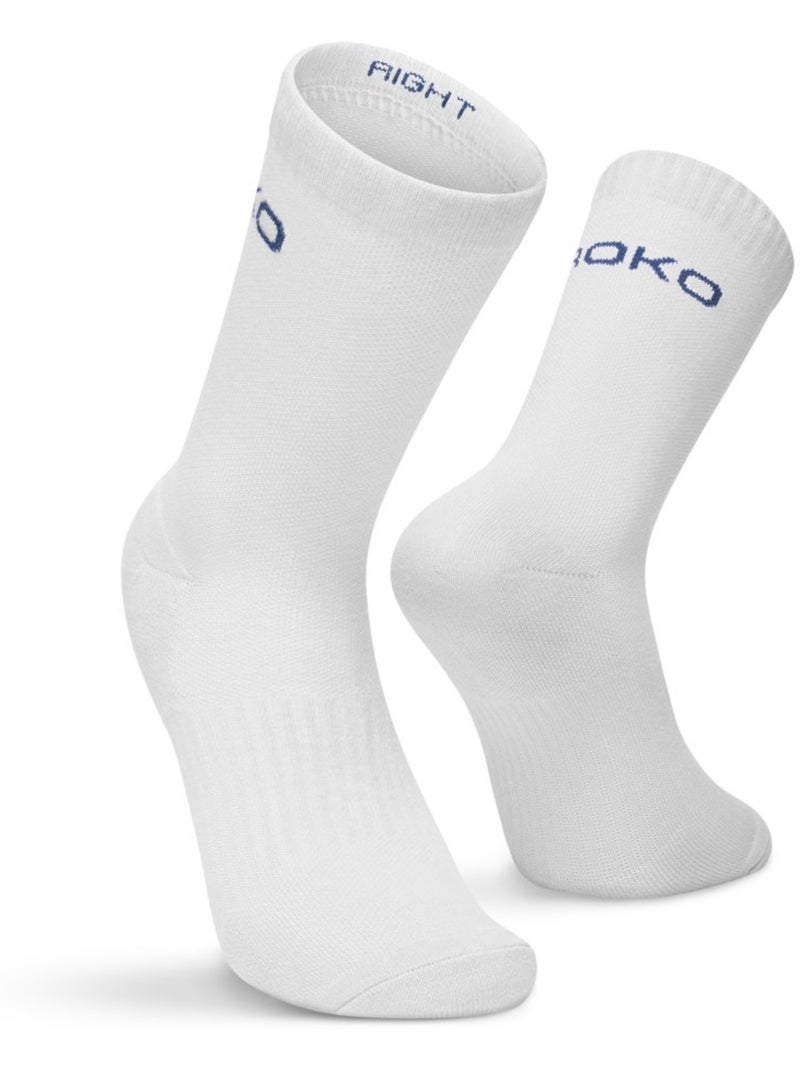 Pack 3 calcetines media caña pádel pádel hombre y mujer vira celestial Blanco - Kiabi