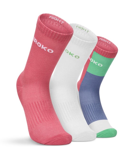 Pack 3 calcetines media caña pádel pádel hombre y mujer vira erit - Kiabi