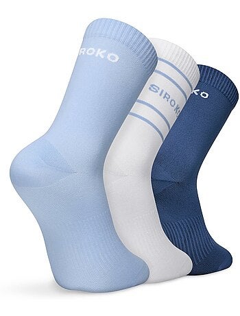 Pack 3 calcetines media caña tenis tenis hombre y mujer 3motion blues