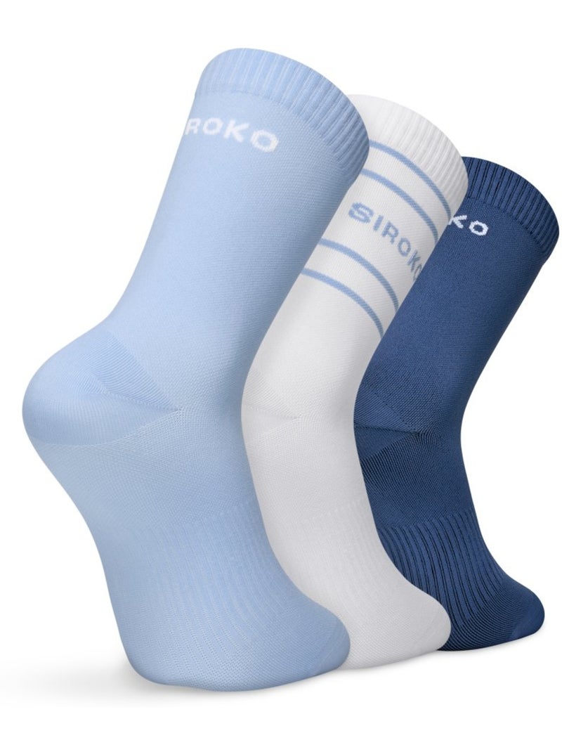 Pack 3 calcetines media caña tenis tenis hombre y mujer 3motion blues Azul - Kiabi