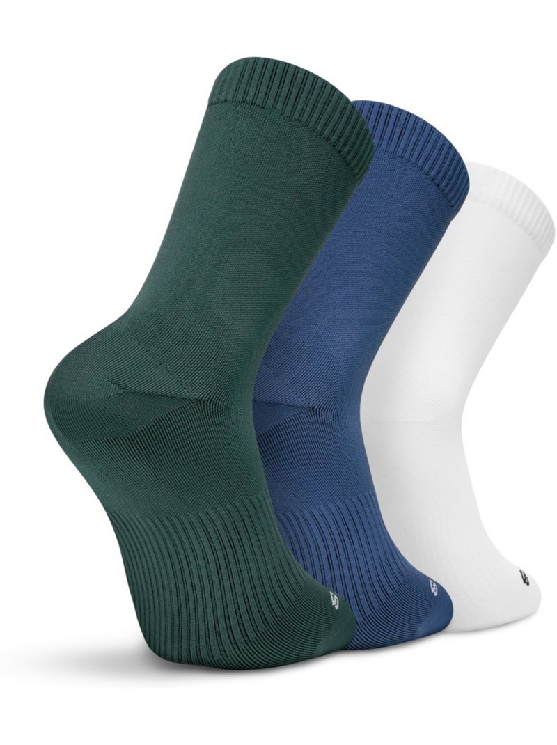 Pack 3 calcetines media caña tenis tenis hombre y mujer 3motion heritage Blanco - Kiabi