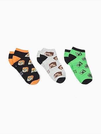 Pack 3 calcetines 'Minecraft', MO Fashion