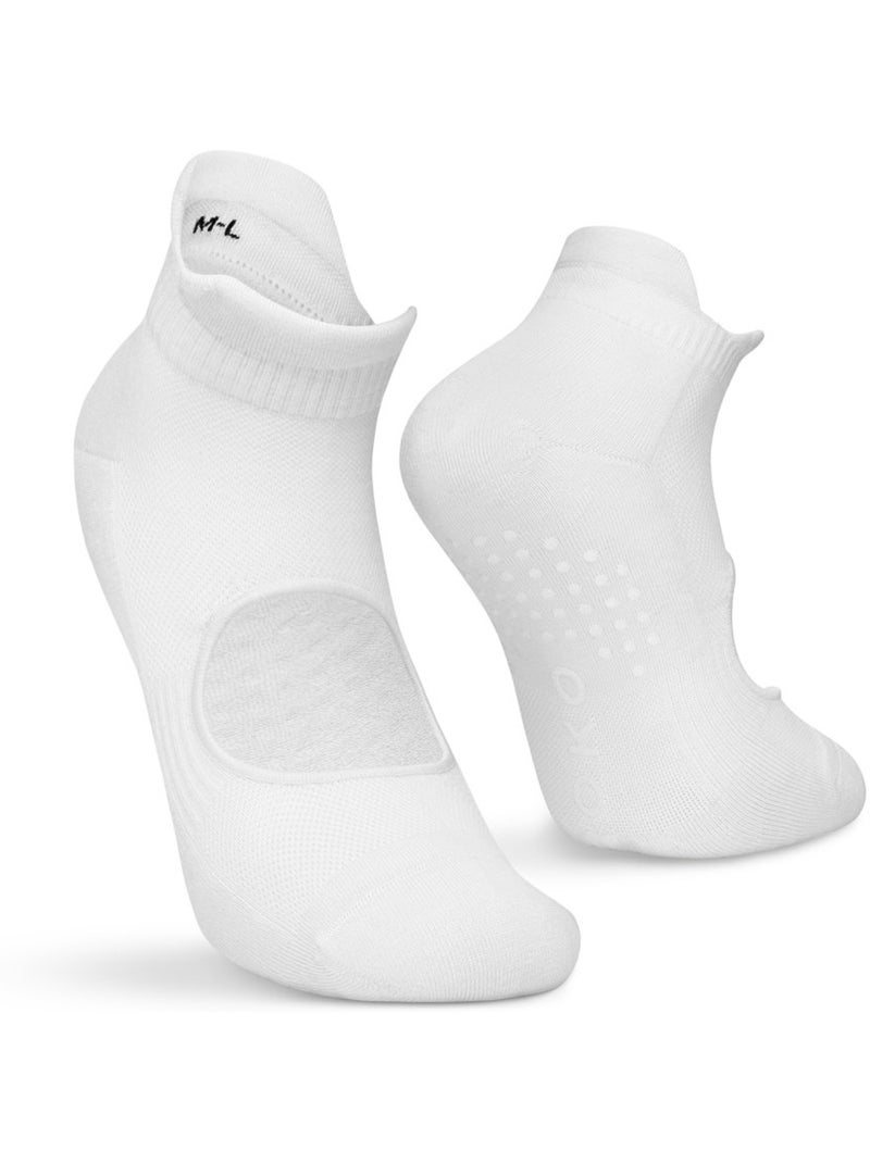 Pack 3 calcetines tobilleros antideslizantes yoga fitness hombre y mujer scale Beige - Kiabi