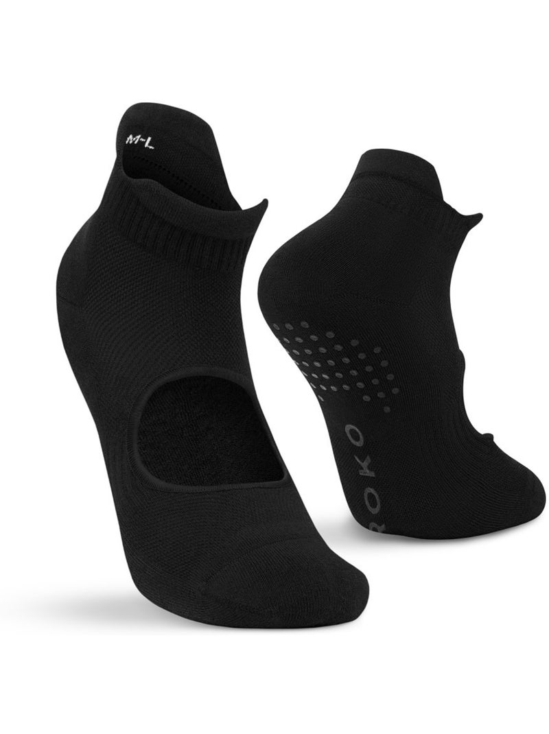 Pack 3 calcetines tobilleros antideslizantes yoga fitness hombre y mujer scale Beige - Kiabi