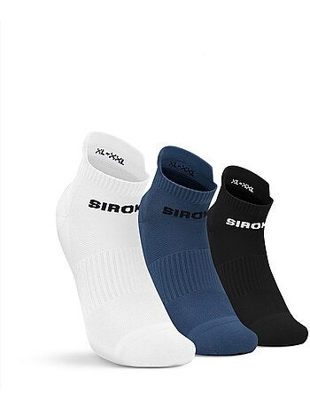 Pack 3 calcetines tobilleros deporte fitness hombre y mujer trim