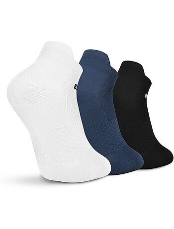 Pack 3 calcetines tobilleros deporte fitness hombre y mujer trim