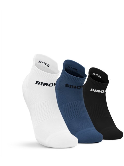 Pack 3 calcetines tobilleros deporte fitness hombre y mujer trim - Kiabi