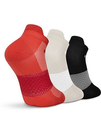 Pack 3 calcetines tobilleros running fitness hombre y mujer helix brick