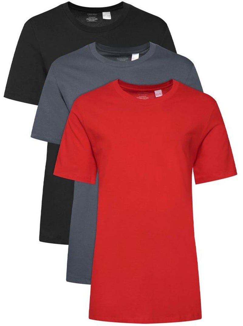 Pack 3 Camisetas Calvin Klein Jeans para Hombre Rojo - Kiabi