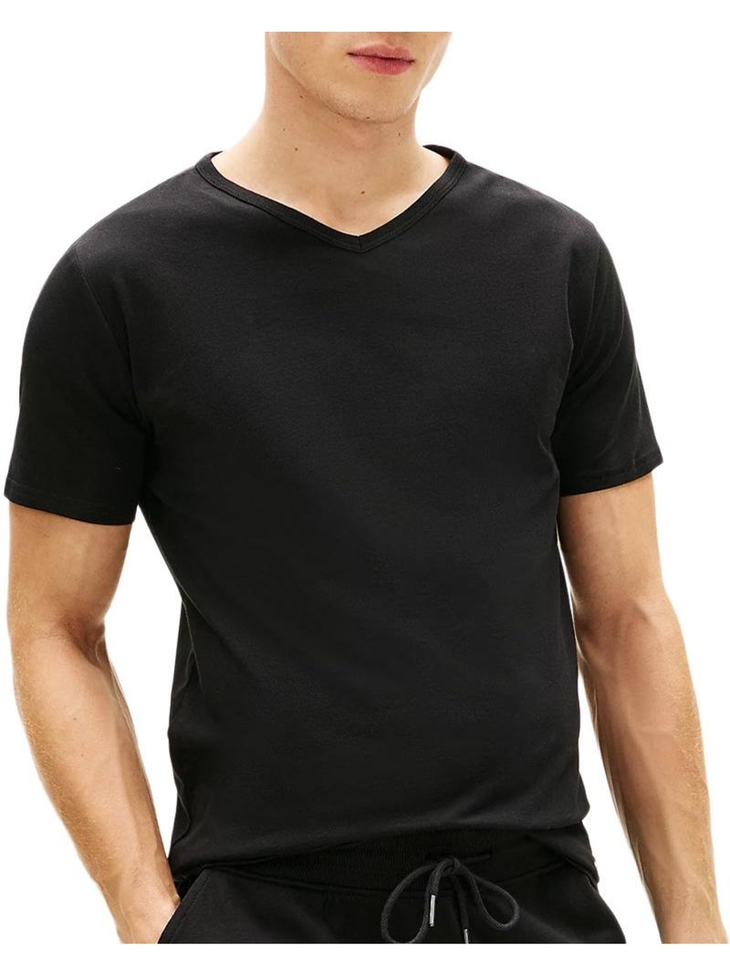 Pack 3 Camisetas de Hombre Tommy Hilfiger Elásticas Negro - Kiabi