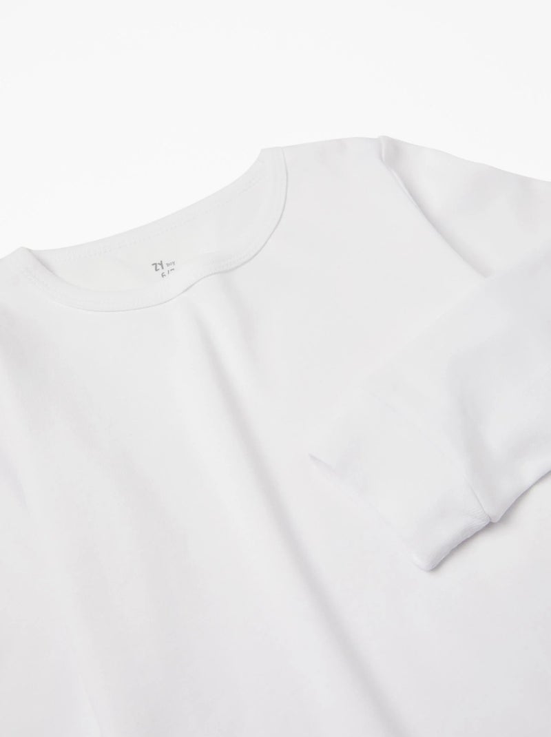 Pack 3 camisetas interiores Blanco - Kiabi