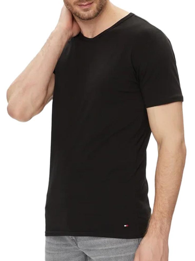 Pack 3 Camisetas Tommy Hilfiger Elásticas Hombre - Blanco Gris Negro - Kiabi