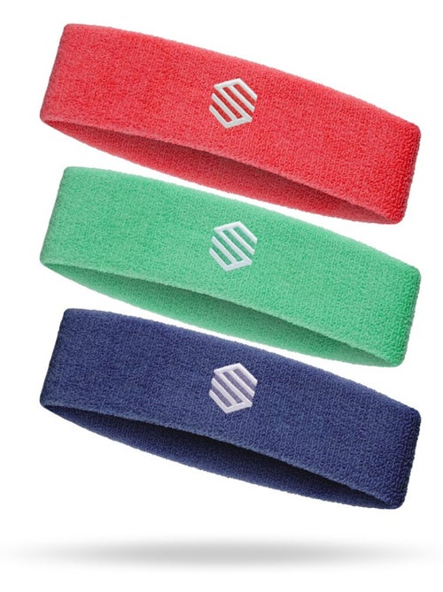 Pack 3 cintas cabeza pádel pádel hombre y mujer triba erit - Kiabi Pack 3 cintas cabeza pádel pádel hombre y mujer triba erit - Kiabi