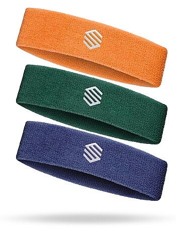 Pack 3 cintas cabeza tenis tenis hombre y mujer flexband heritage