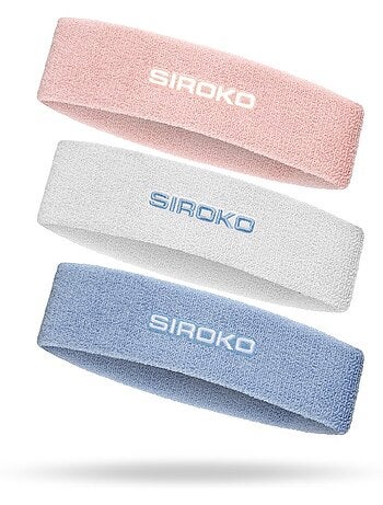 Pack 3 cintas cabeza tenis tenis hombre y mujer flexband mix