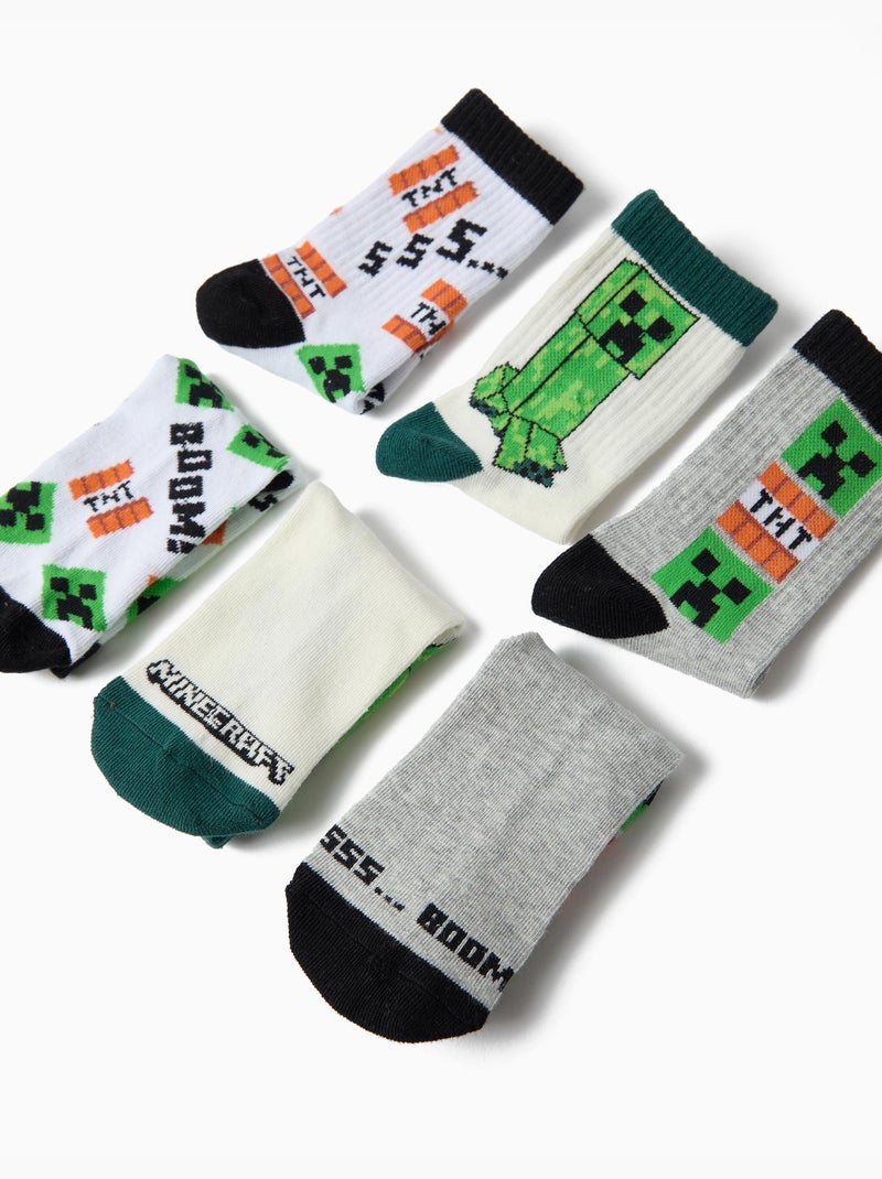 Pack 3 pares de calcetines 'minecraft', mo fashion Multicolor - Kiabi
