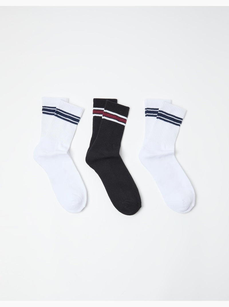 Pack 3 pares de calcetines, MO Fashion Blanco - Kiabi