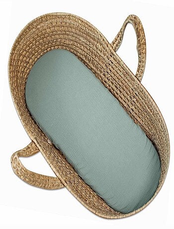 Pack 3 sábanas bajeras capazo bebé gasa algodón - SEVIRA KIDS