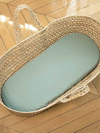 Pack 3 sábanas bajeras capazo bebé gasa algodón - SEVIRA KIDS