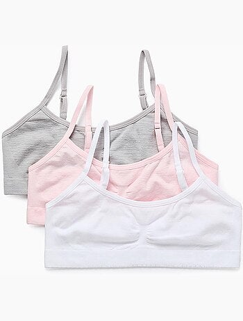 Pack 3 sujetadores de microfibra