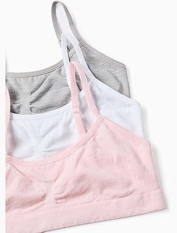 Pack 3 sujetadores de microfibra