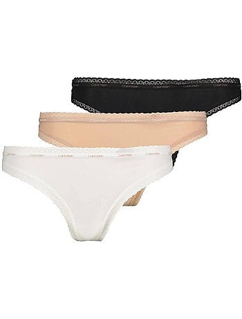 Pack 3 Tangas Calvin Klein Jeans Mujer