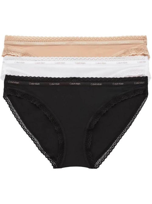 Pack 3 Tangas Mujer Calvin Klein Jeans - - Kiabi Pack 3 Tangas Mujer Calvin Klein Jeans - - Kiabi