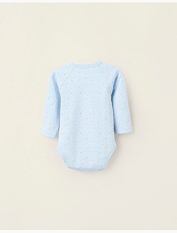 Pack 4 bodies de algodón cierre cruzado