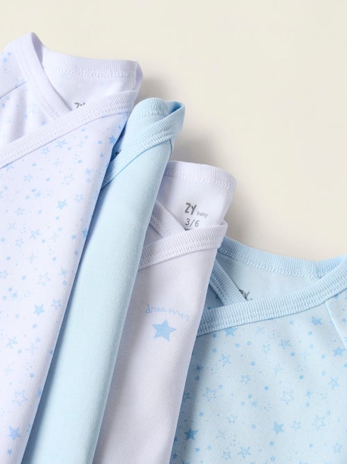 Pack 4 bodies de algodón cierre cruzado - Kiabi