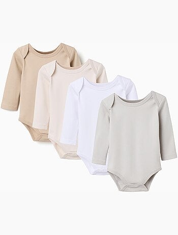 Pack 4 bodies de algodón