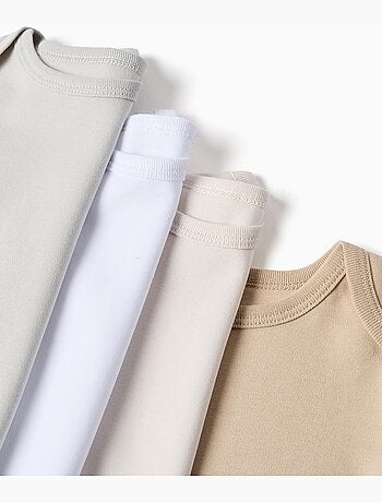 Pack 4 bodies de algodón