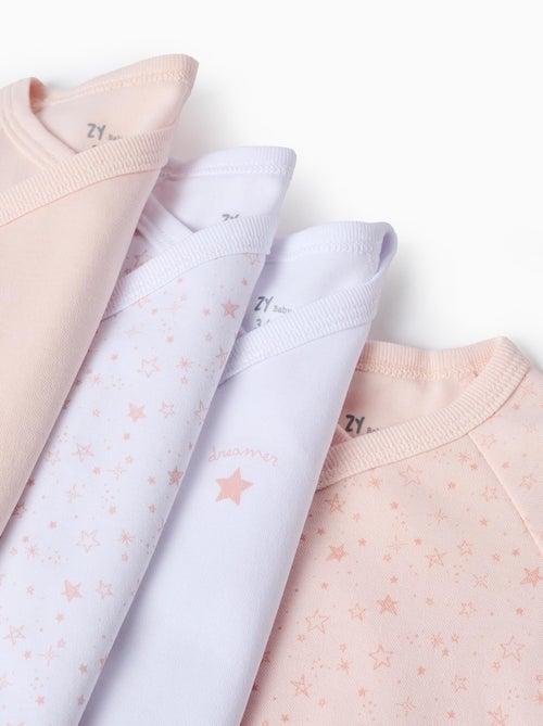 Pack 4 bodies de algodón - Kiabi