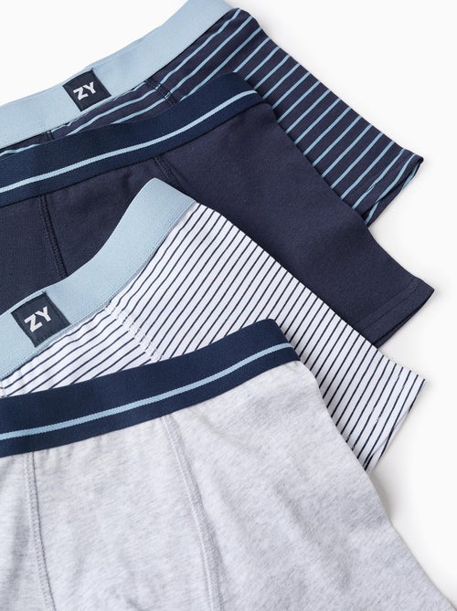 Pack 4 boxers rayas - Kiabi