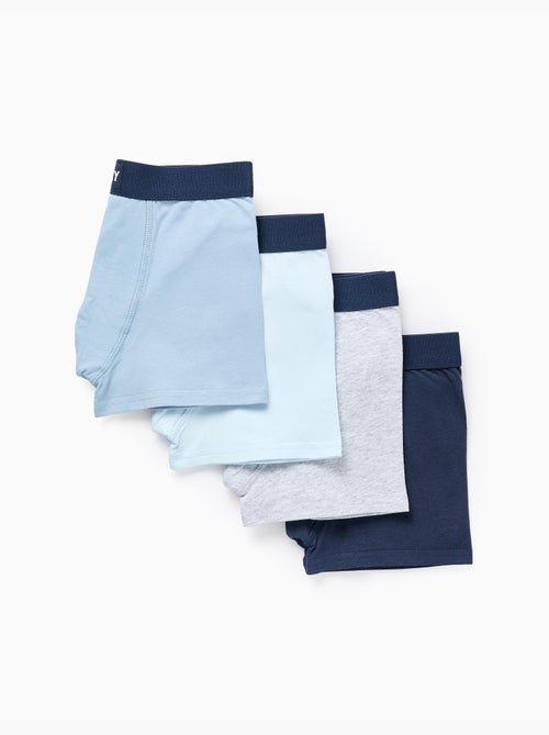 Pack 4 calzoncillos lisos - Kiabi