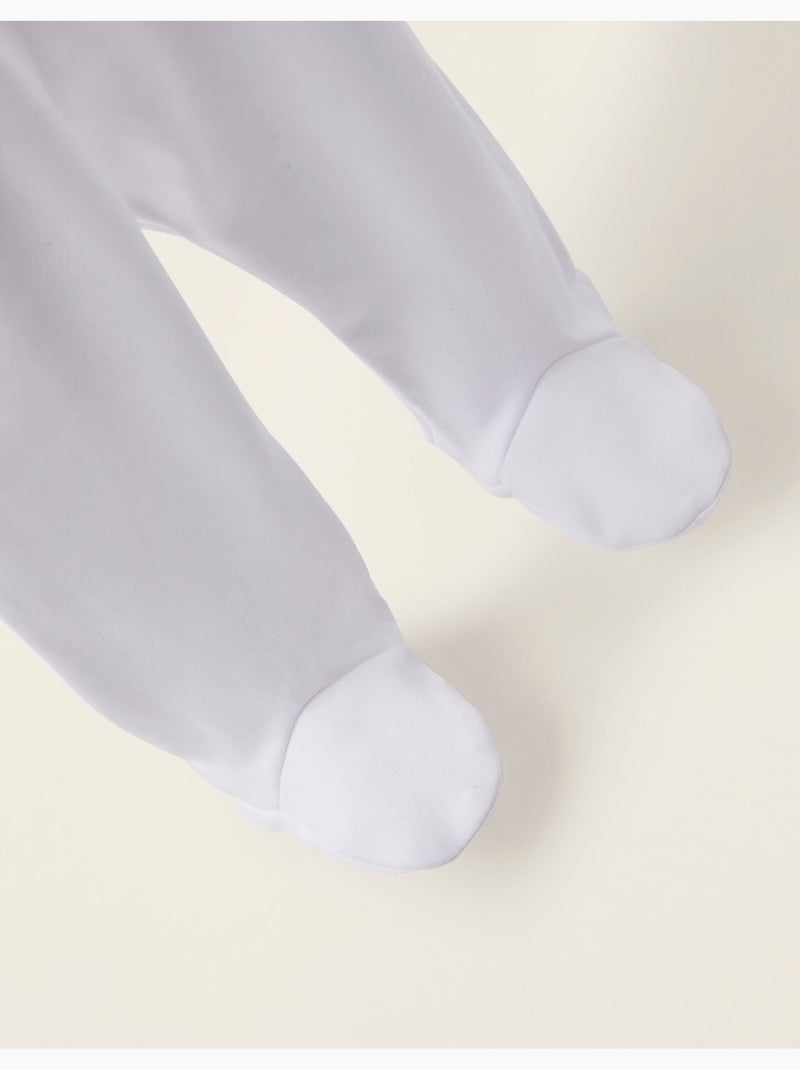 Pack 4 Pantalones con Pliegues y Cintura Alta Blanco - Kiabi
