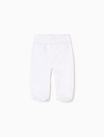 Pack 4 pantalones de algodón con pies