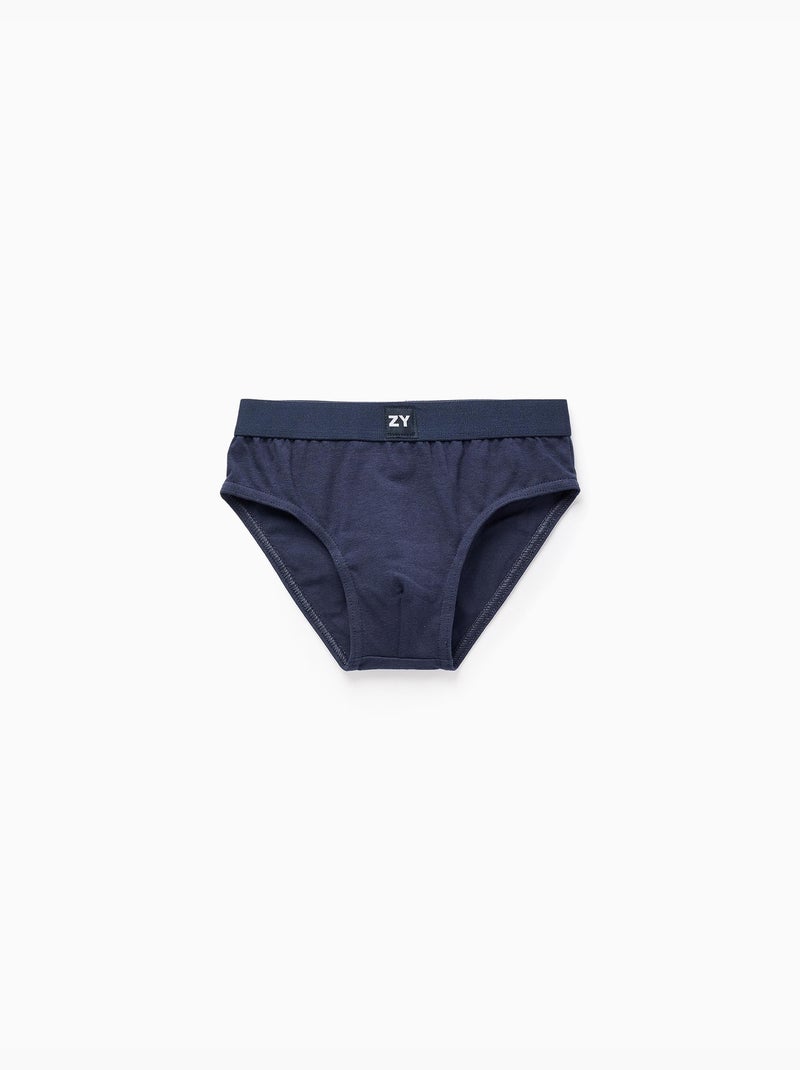 Pack 5 calzoncillos lisos Multicolor - Kiabi