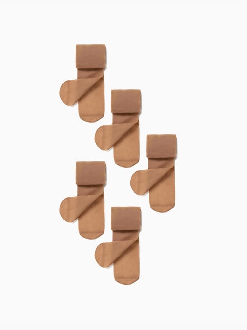 Pack 5 leotardos de microfibra - Kiabi