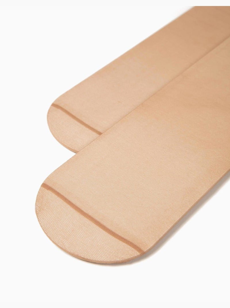 Pack 5 leotardos de microfibra Beige claro - Kiabi