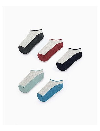 Pack 5 pares de calcetines tobilleros bicolores